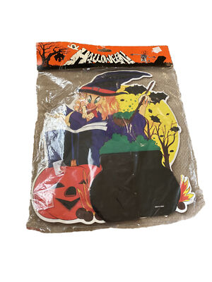 Vintage 1991 Toys R Us Halloween Witch Pumpkin Kettle Honey Comb Center Piece