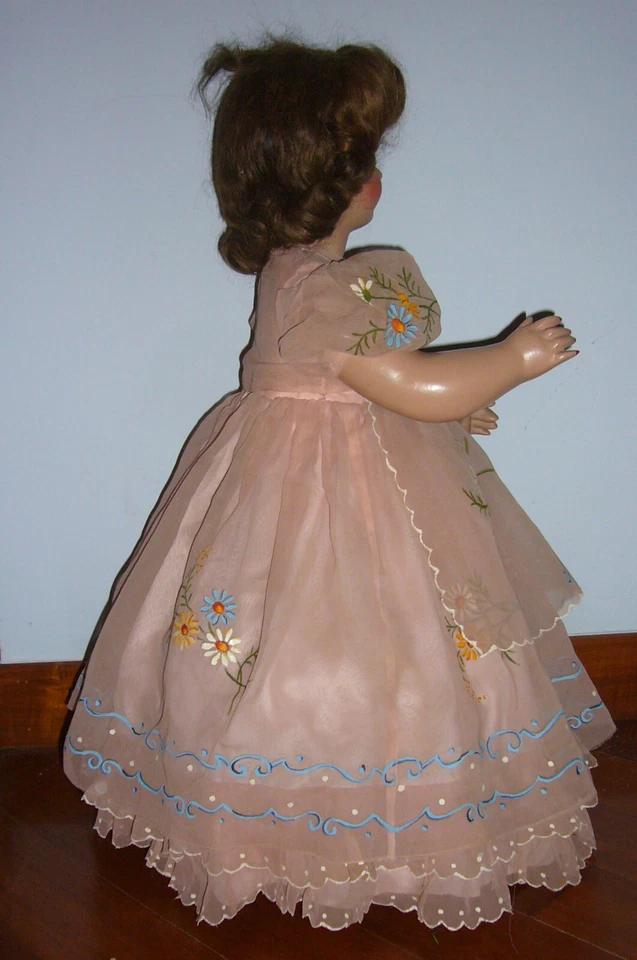 ANTICA BAMBOLA VINTAGE DOLL POUPPE CM 70 NUOVA IN BOX MADE ITALY ALBERANI BONOMI - Immagine 4 di 4