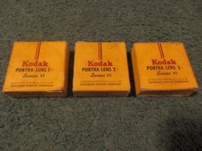 Vintage Lot of 3 New Kodak Porta Lens Series VI w/ Lens 1 , 2 , 3 
