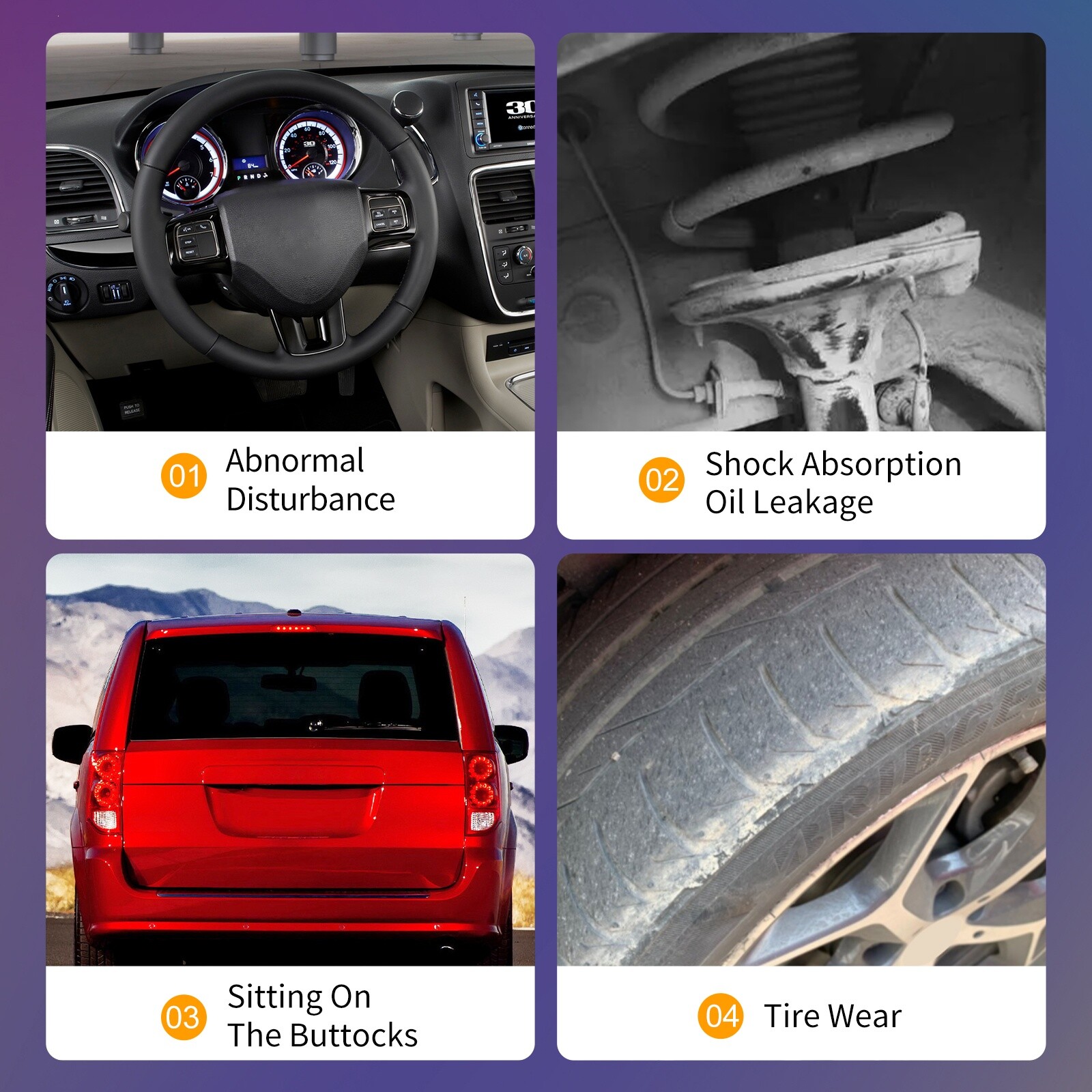 OEM Puntales delanteros para Dodge Grand Caravan Chrysler Town & Country 171128