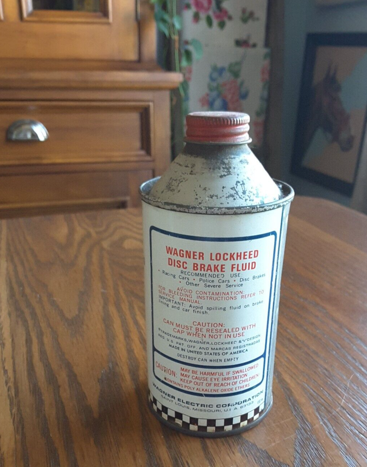 Vintage Wagner Lockheed Disc Brake Fluid Cone Top 12oz Can Special ...