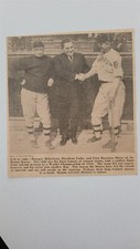 Emil Fuchs Bill McKechnie Art Shires Boston Braves 1932 Baseball Picture 