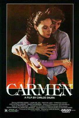 CARMEN Movie POSTER 27x40 Antonio Gades Laura Del Sol Paco DeLucia Cristina