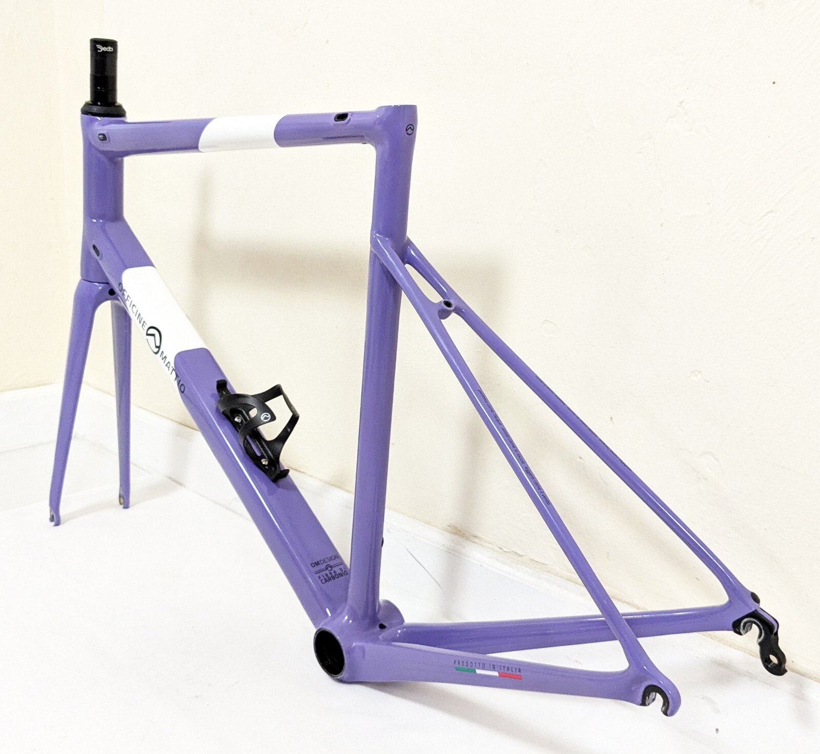 Officine Mattio Lemma RT 55 cm Top Tube (Large) Carbon Rim Brake Road Bike Frame