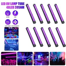UV Black Light Bar Fixtures Ultraviolet Lamp Strip US Plug DJ Party Club 48LED