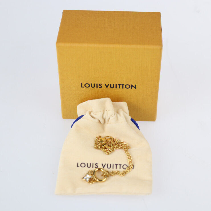 Japan Used Necklace] Louis Vuitton Collier My Blooming Strass