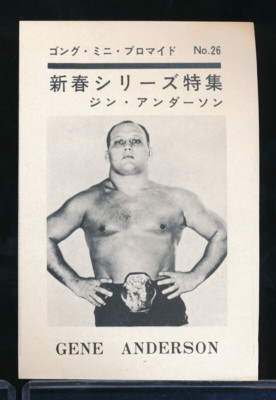 1969-72 Gong Magazine Wrestling card Mario Milano & Gene Anderson