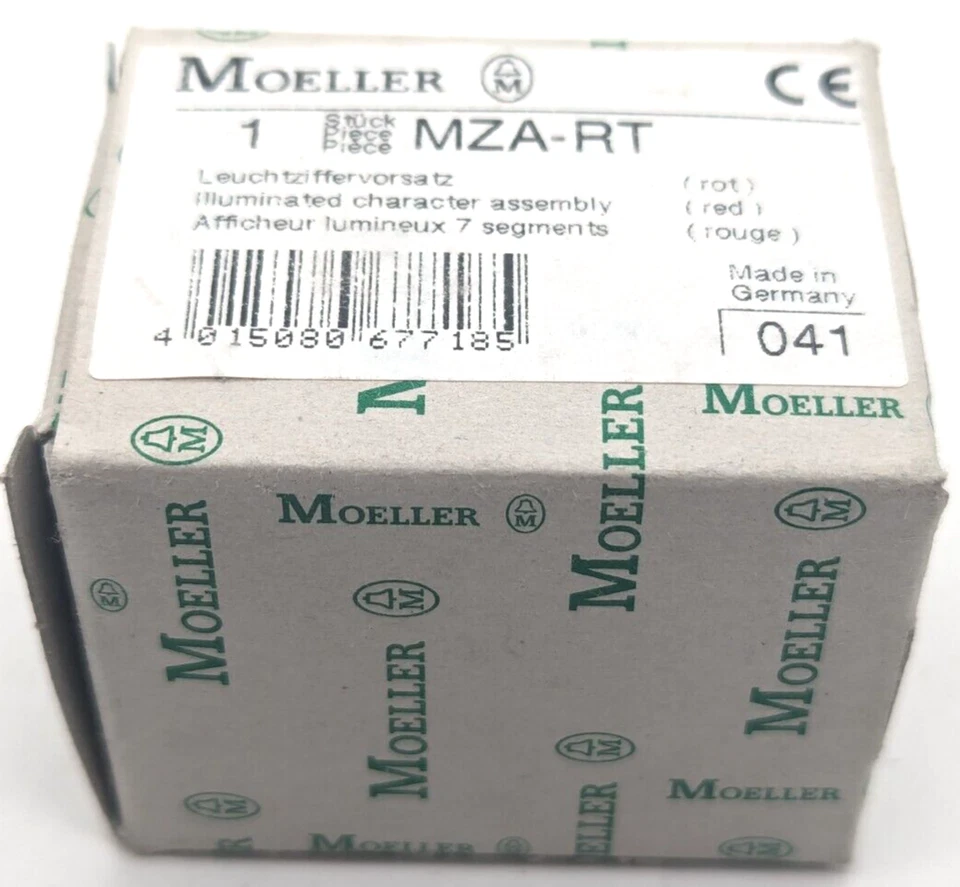 Moeller MZA-RT Leuchziffer Vorsatz Rot NEU OVP - Image 3 of 3