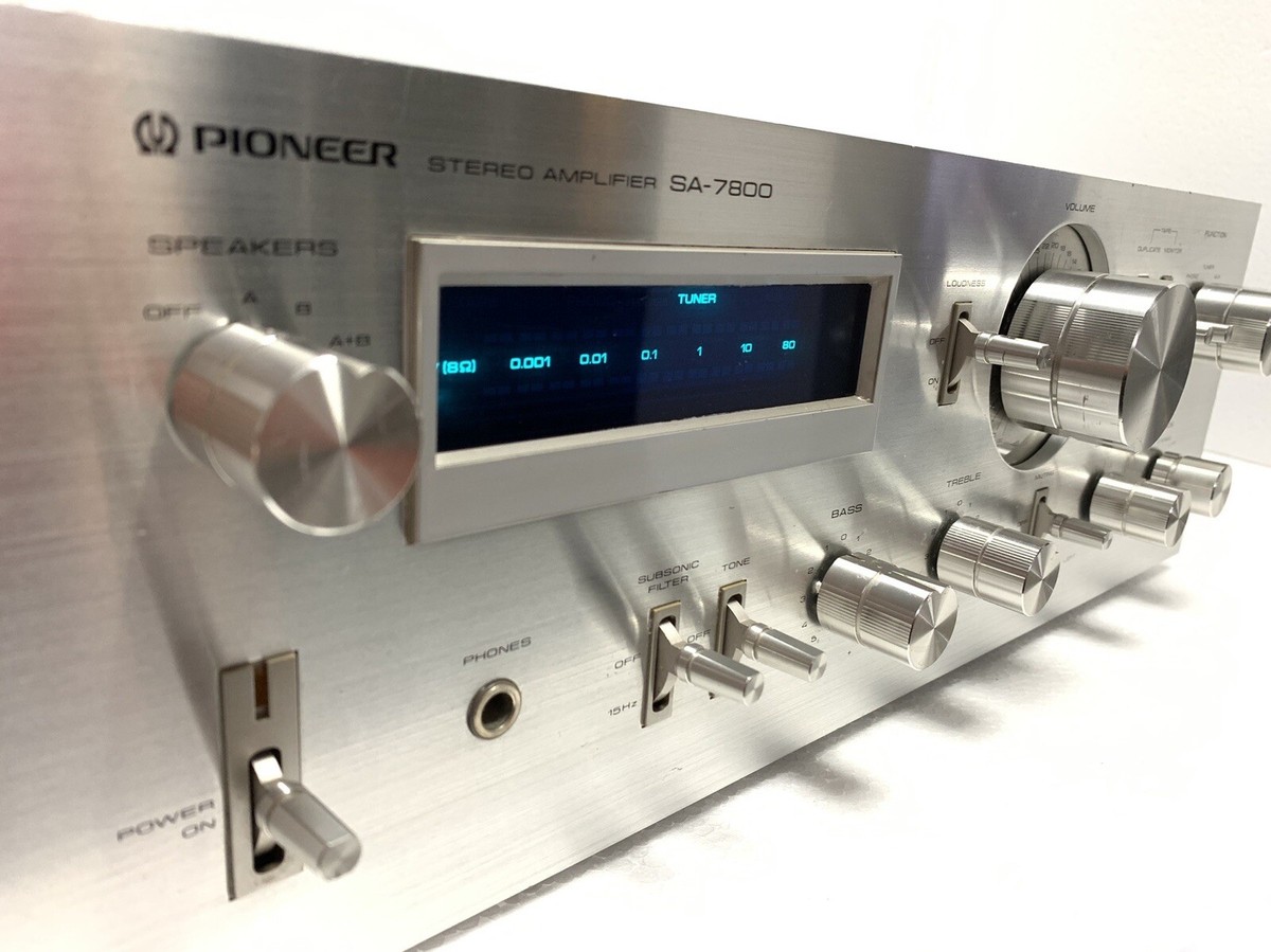 PIONEER SA-7800 Stereo Amplifier 130 Watts RMS Blue Line PIONEER SA-7800 Stereo Amplifier 130 Watts RMS Blue Line