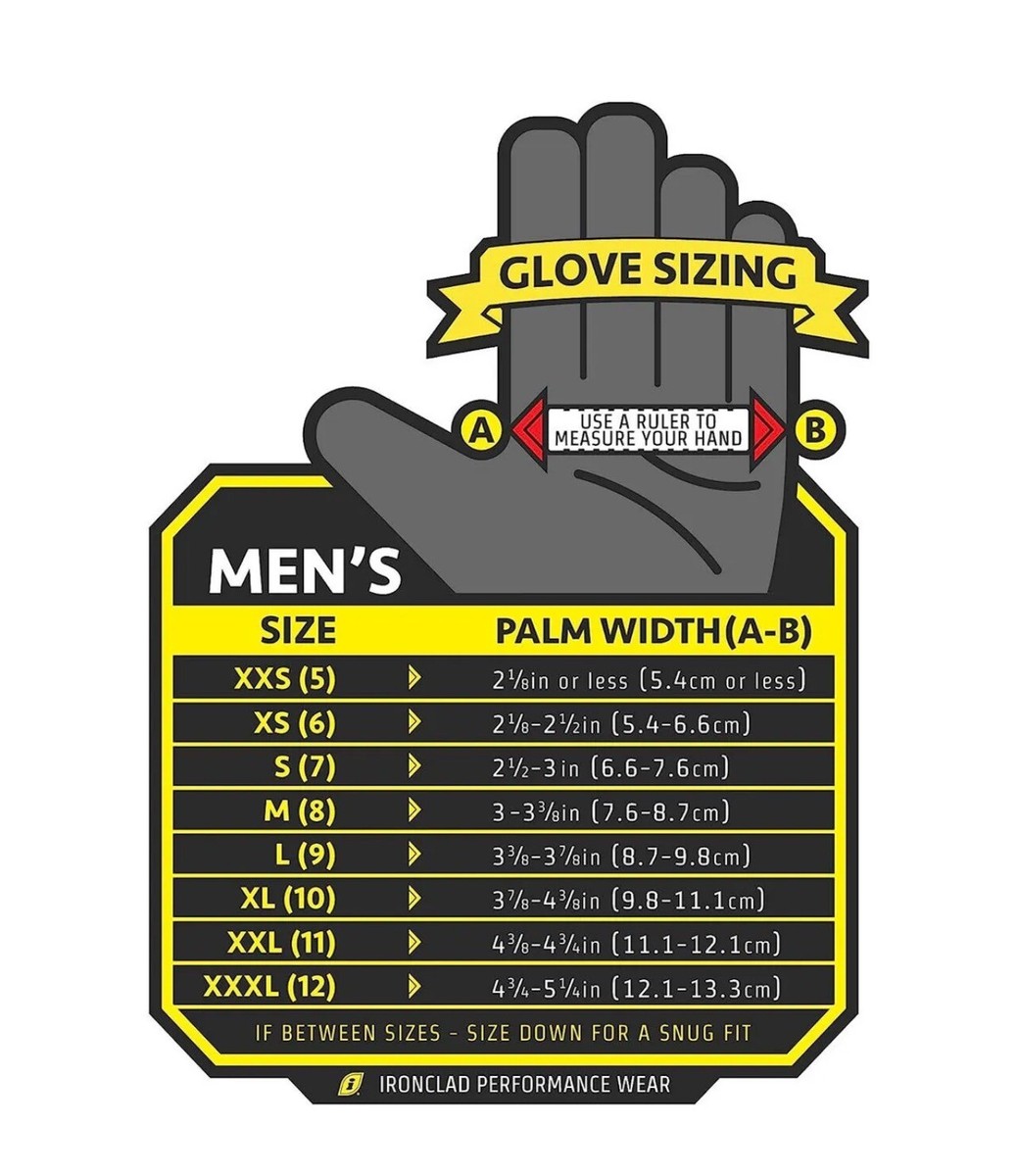 IronClad EXOT-PBLK Tactical Operations Glove Black - Foto 8