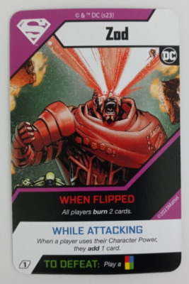 2022 UNO Ultimate DC Card Superman Zod Enemy Card | eBay