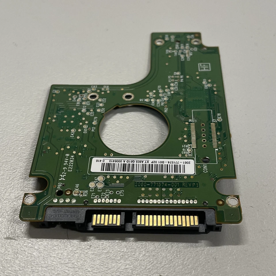 WD WD2500BEKT-60V5T1 2.5" SATA HDD PCB Board 2060-771574-001 REV P1 R/N 701574 - Image 3 of 4