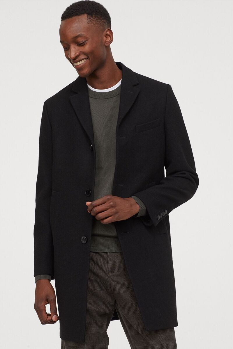 H&M Men Wool-blend coat NEW | eBay H&M Men Wool-blend coat NEW | eBay