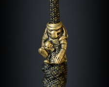 Paracord Lanyard Beads Bronze bead Knife Lanyard Bead Charms - Predator