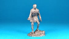 Tin miniature, figurine of Mohawk warrior. Metal Figure a Mohawk warrior.