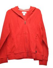 Pendleton Originals Women's Red Medium Full Zip Hooded Jacket G6 