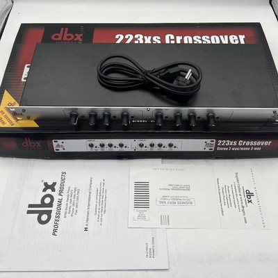 New US DBX By Harman 223xs Crossover Stereo 2-Way / Mono 3-Way in Box w/ Manual