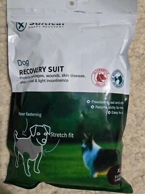 New Suitical Happy Recovery Suit for Dogs | XL | Neck to Tail 29.1”-32.3” Black