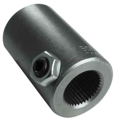 Borgeson 312500 Steel Steering Coupler 11/16''-36 Spline x 3/4'' Smooth Bore