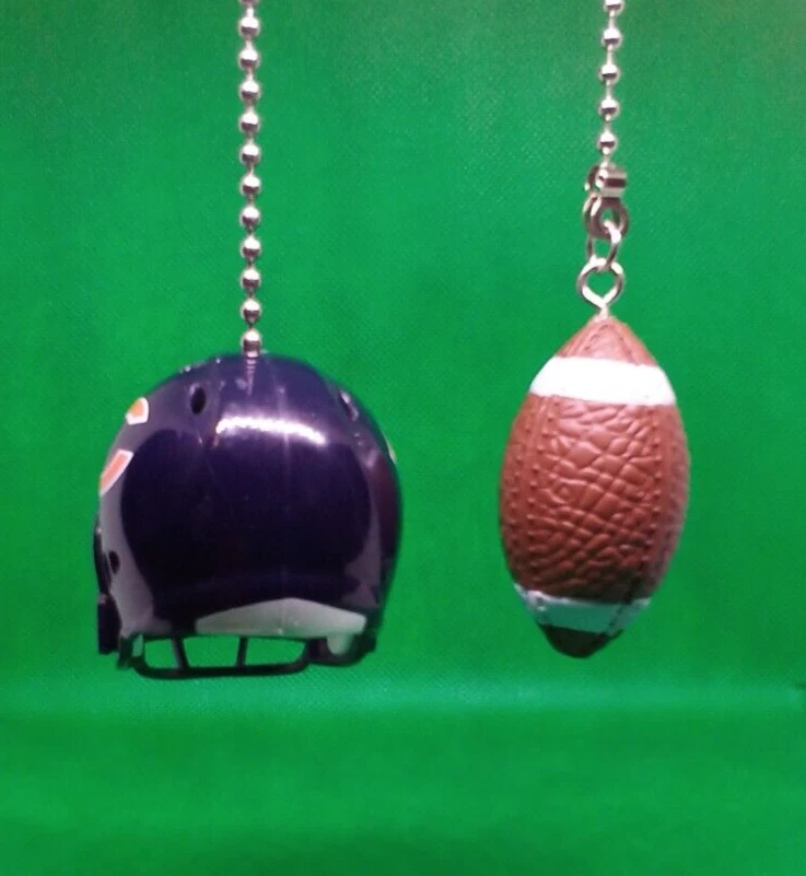 CHICAGO BEARS HELMET AND FOOTBALL CEILING FAN PULL CHAIN SET - Image 4 of 4