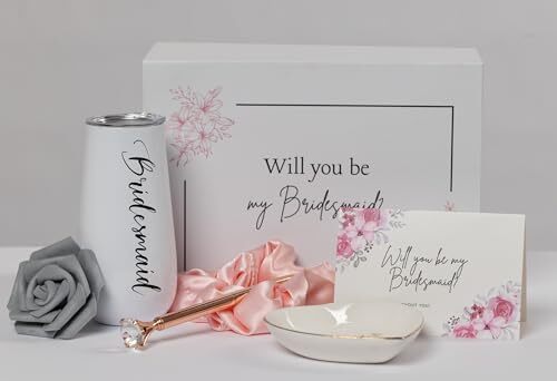 Bridesmaid Proposal Gift Box Complete Set Will You Be My Bridesmaid Box Bache...