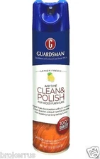 GUARDSMAN CLEAN & POLISH Wood Furniture Cabinet Spray WaxFree Lemon Scent 460300
