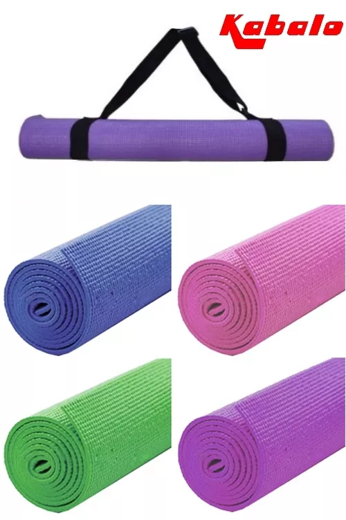 Tapis de yoga, tapis de fitness, tapis de pilates, tapis de gymnastique 183  x 61 x 1 cm en NBR (Violet) - D-Work