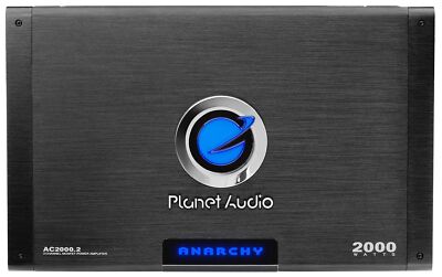 Planet Audio AC2000.2 Anarchy Series Car Audio Amplifier - 2000 High Output, ...
