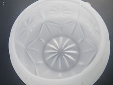 Sea Glass, Crystal Bowl with a Beautiful Pattern 5 x 4 inches