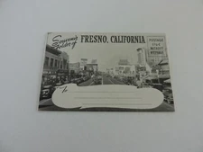 Vintage FRESNO CALIFORNIA Postcard Album BOOK With Mini Cards