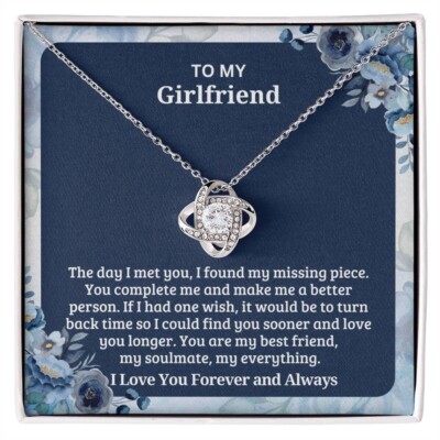 To My Girlfriend Necklace Gift for Valentines Day Gift for Women Birthday Gift