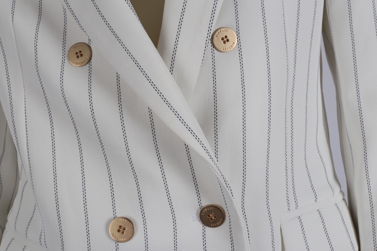 Dion Lee White Stripe 2 Piece Long Jumpsuit Blazer Set Suit Formal Gala Size 6 image 5
