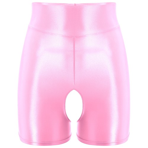 Oil Glossy Damenshorts ouvert Hose Hot Shorts Yoga Unterwäsche Dessous - Bild 32 von 90