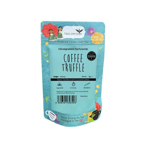 Coffee Truffle Tea Pyramids Blend of Black and Puh Erh Teas by Tea People - Picture 4 of 9
