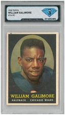1958 Topps WILLIAM GALIMORE #114 Rc Rookie 💎 DSG 3 VG