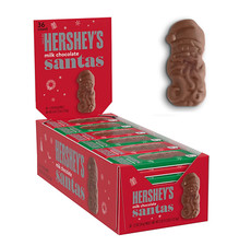 HERSHEY'S Milk Chocolate Santa Candy, Bulk, 1.2 oz Bars 36 Count Limited Time