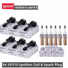 6x 22448-8J115 Ignition Coil & NGK Iridium Spark Plug for Nissan Frontier Xterra