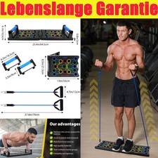 24-in-1 Liegestützebrett Push Up Board inkl. Widerstandsbänder Liegestütze Brett