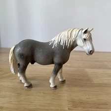 Schleich PERCHERON STALLION Grey 13623 Horse Figure 2006 Retired Collector Toy