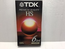 TDK Premium Quality HS T-120 6hrs VHS Brand New Sealed