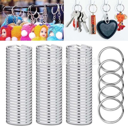 240pcs Key Holder Split Scuba Rings Keyring Keychain Split Rings Keyfob 25mm AU