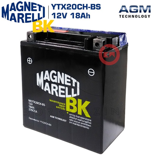 Batterie Magneti Marelli YTX20CH-BS 18AH Kawasaki VN Vulcan Classic FI 1500 2000-image