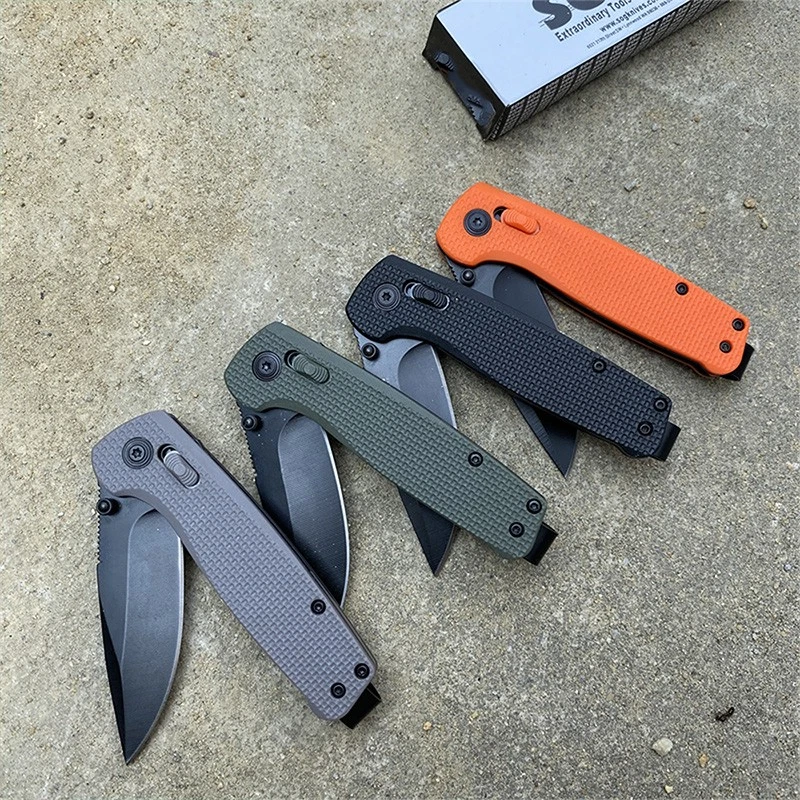 4pcsMulti Color Nylon Fiber Handle purpose Outdoor Camping Portable Folding Knif - Image 3 of 4