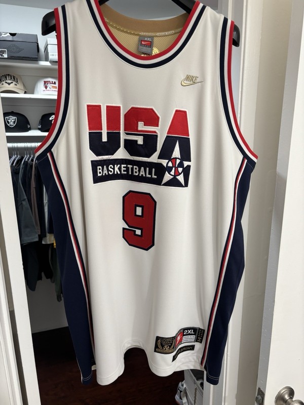Nike Michael Jordan #9 1992 USA Dream Team Basketball Jersey Size XXL