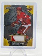 2023 UD Engrained Rookie Patch Lucas Raymond /35 wb1