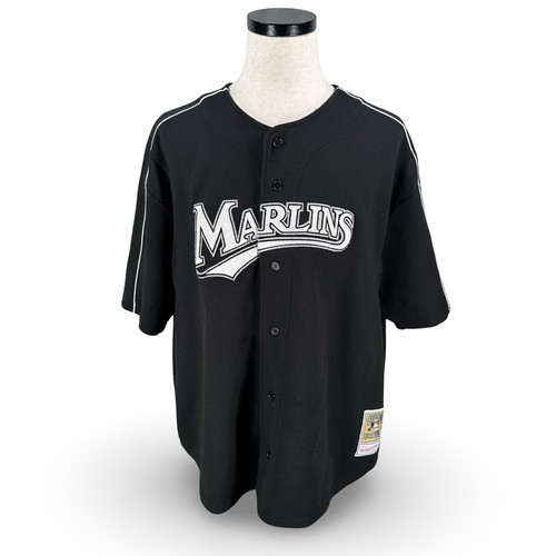 Mitchell & Ness Florida Marlins Dontrelle Willis 35 Jersey Black Mens 3XL 56