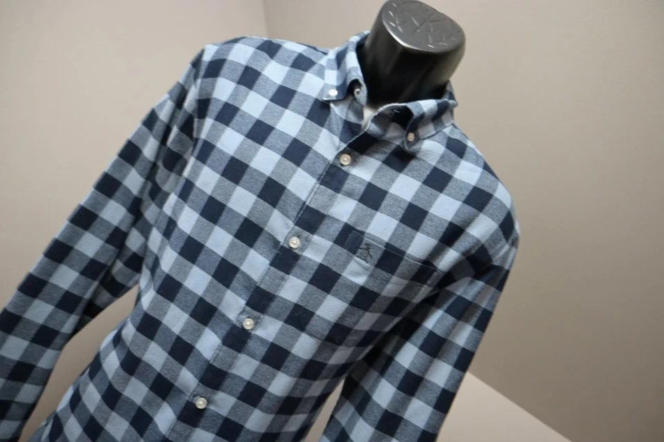 Penguin MunsingWear Flannel Dress Shirt Long Sleeve Plaid Mens Sz Large - Image 4 of 4