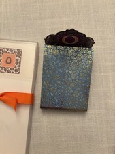 NeW PAPARTE Monogram O Stationary Notes & Punch Studio Mini Sheets in Case