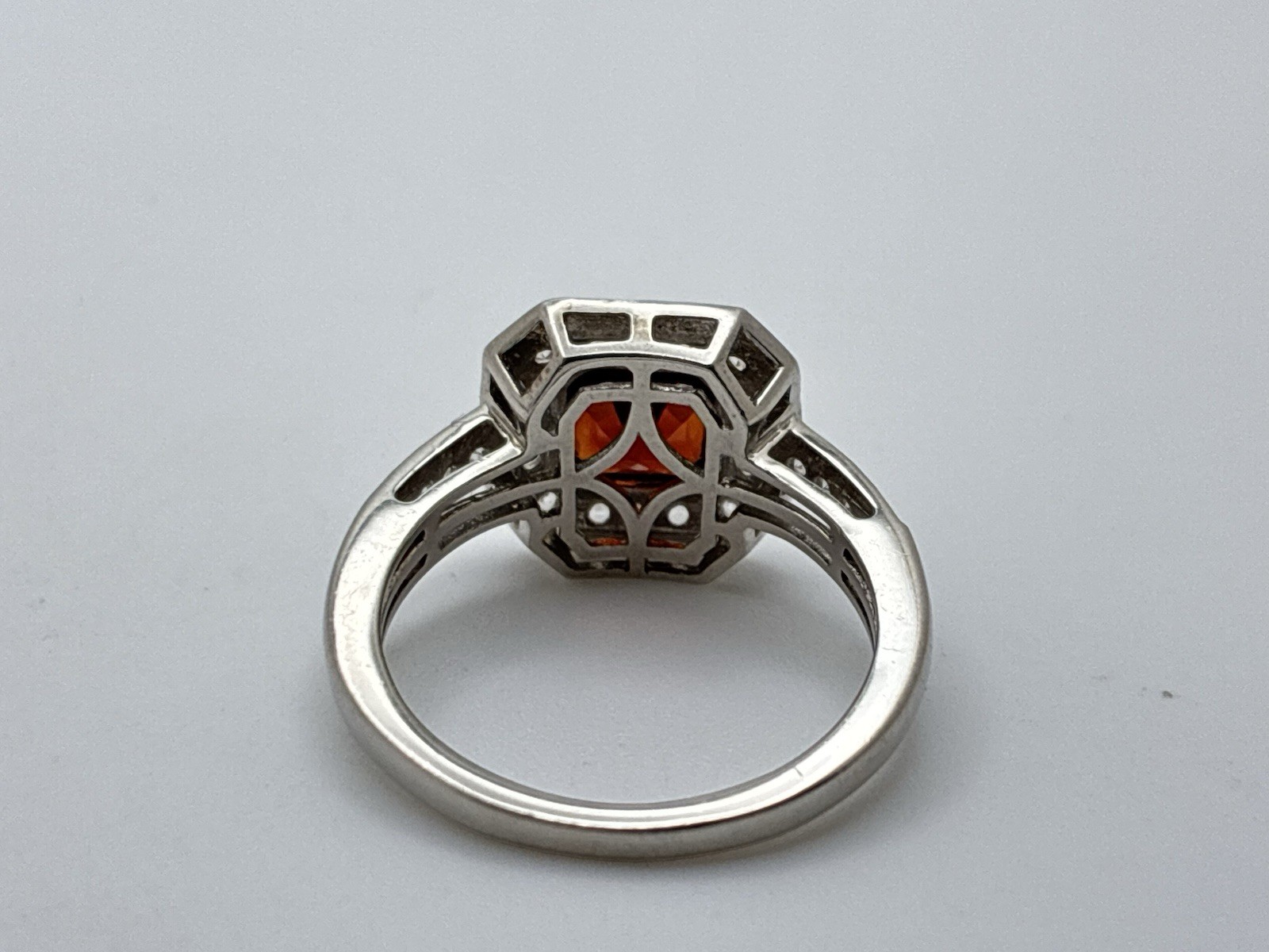 D'Joy Sterling Silver Ruby CZ Square Ring Size 8 … - image 2