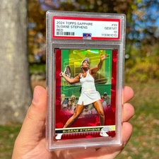 2024 Topps Chrome Tennis Sapphire Sloane Stephens Red #1/5 PSA 10  #99